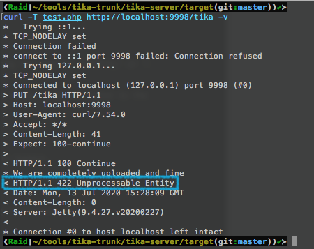 Tika server file detection mismatch!