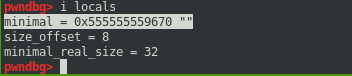 GDB Local Vars