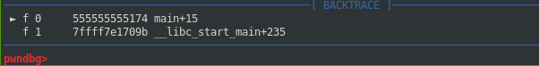 GDB Backtrace