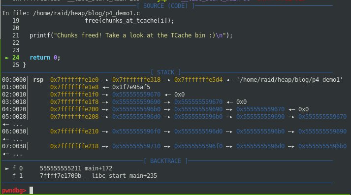 GDB about to finish