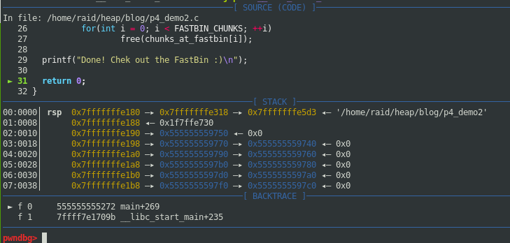 GDB about to finish